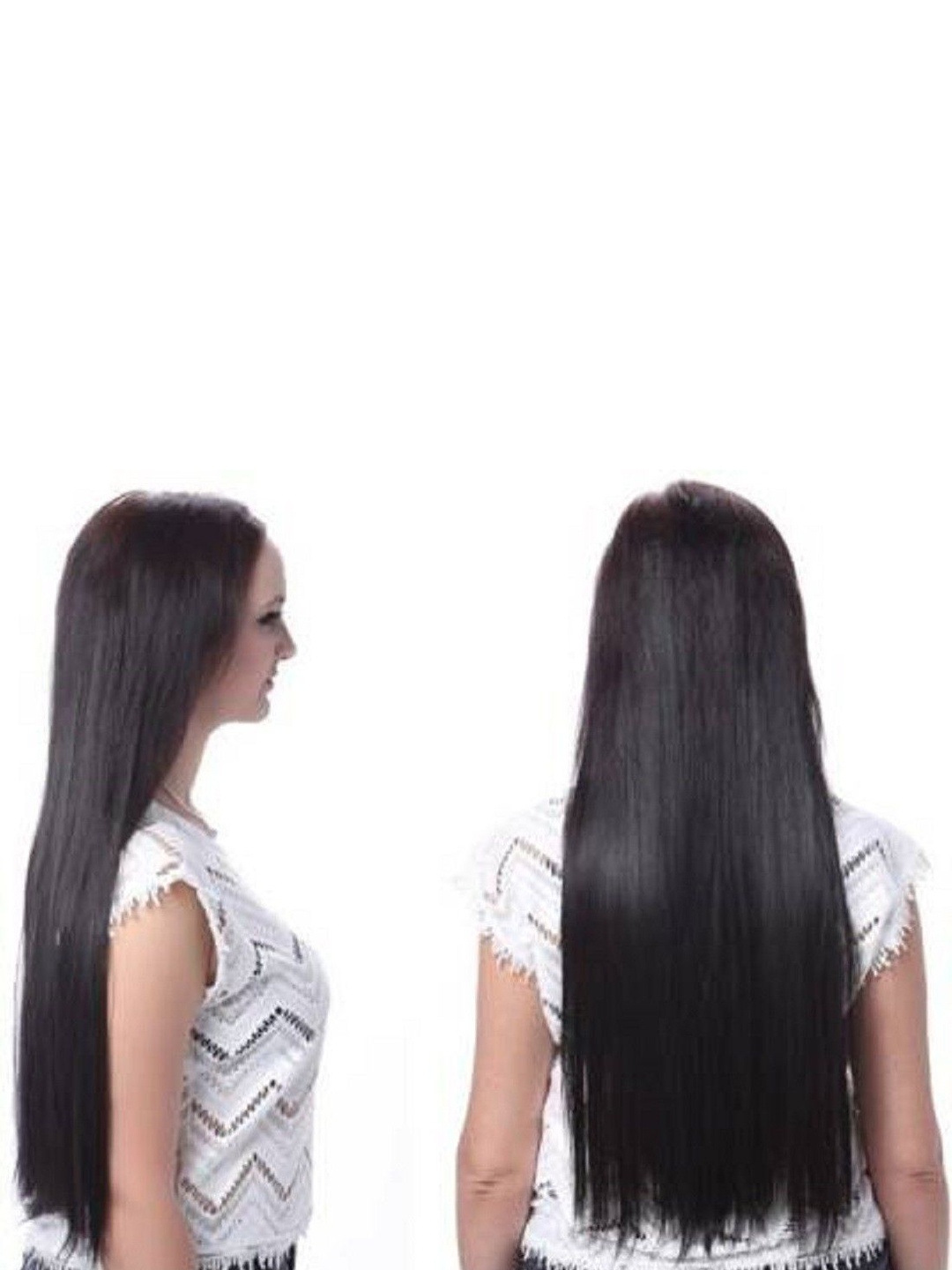 

HAVEREAM Clip-In Waterproof Straight Locks Hair Extension - Black - 24 Inch