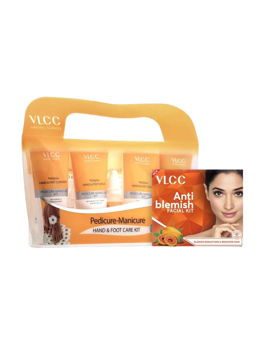 

VLCC Anti Blemish Facial Kit With Pedicure & Manicure Kit, Orange