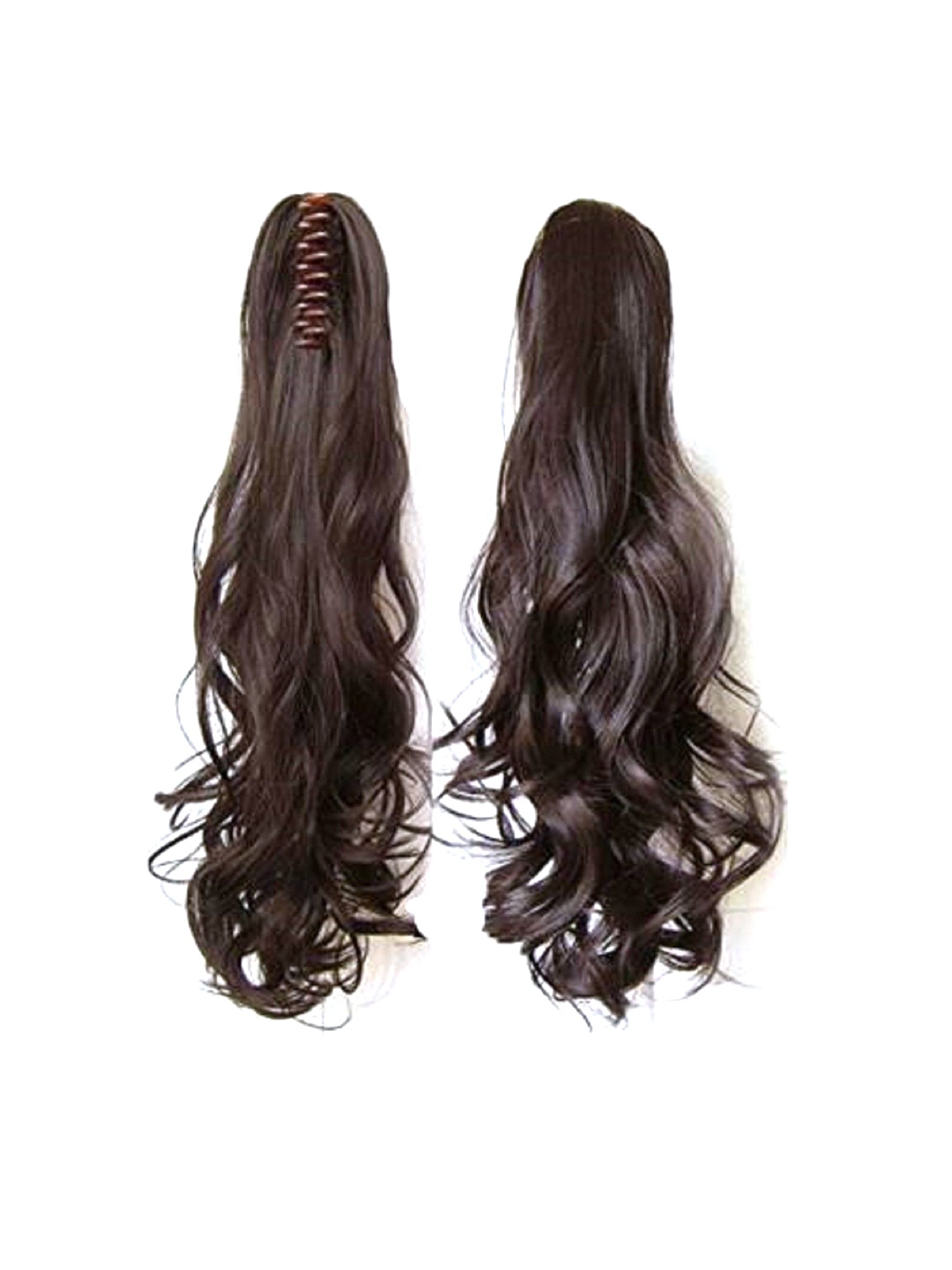 

HAVEREAM Clip-In Ponytail Wavy Hair Extension - Black - 24 Inch