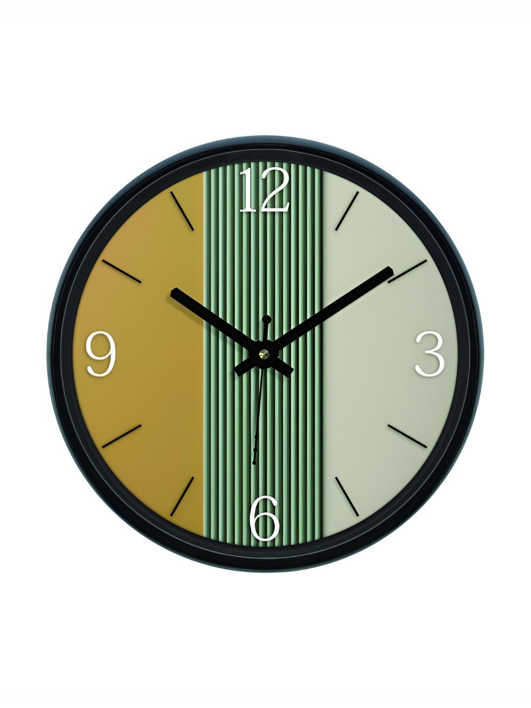 

RANDOM Printed Round Shaped Sweep Silent Movement Contemporary Wall Clock, Green