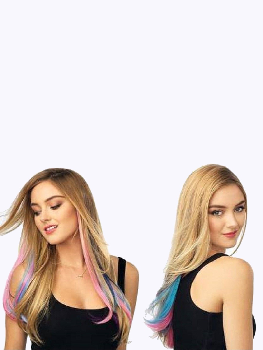 

HAVEREAM Clip In Highlighter Hair Extension- Multicolor, Multi