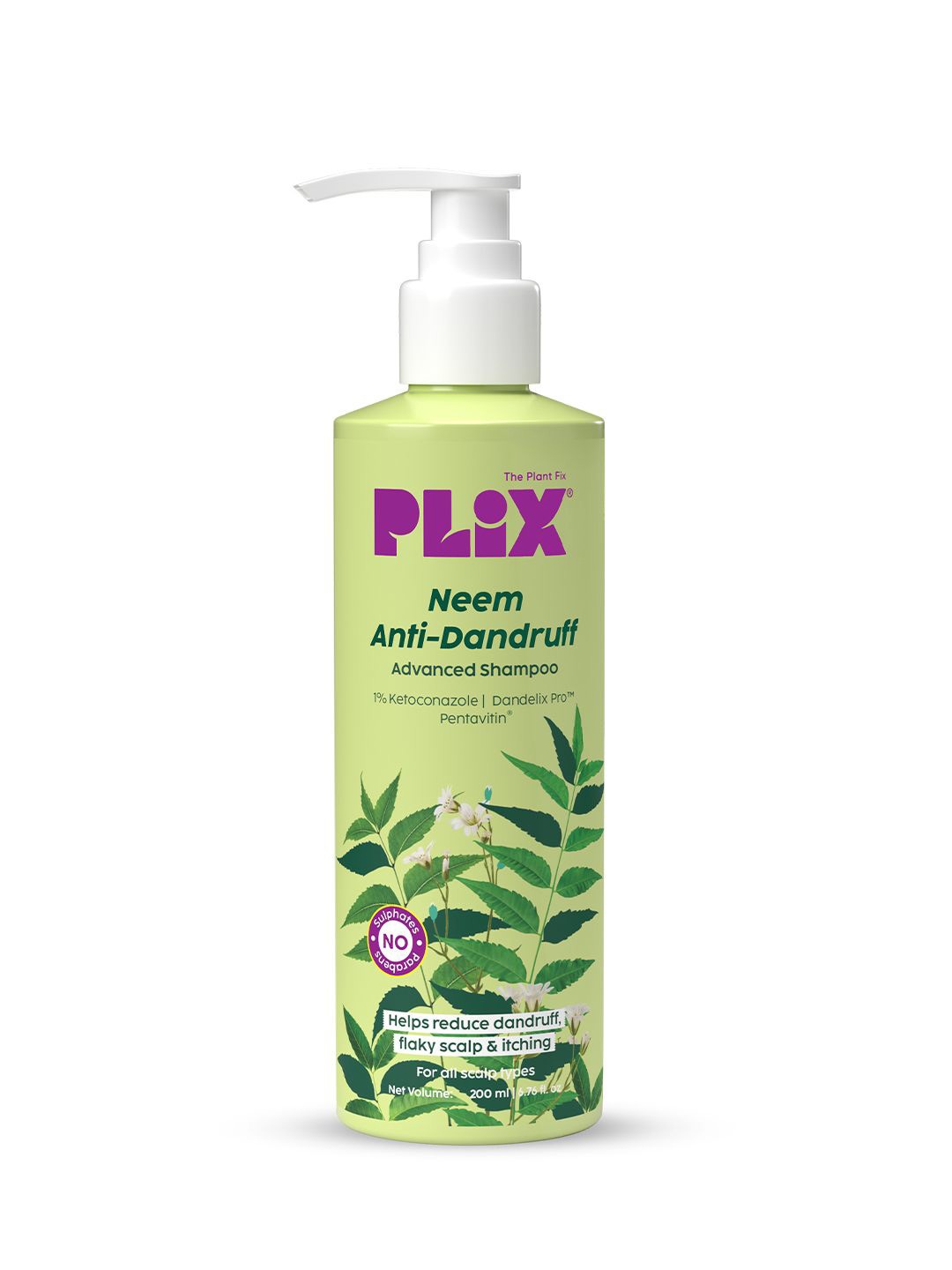 

PLIX THE PLANT FIX Neem Anti Dandruff Advanced Shampoo - 200 ml, Green