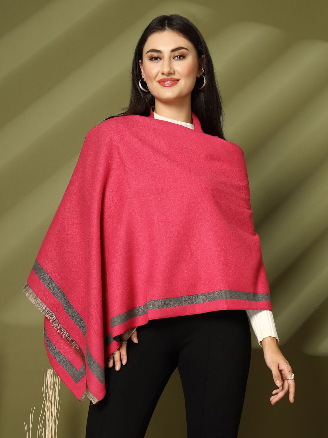 

Mafadeny Women Reversable Stole, Pink