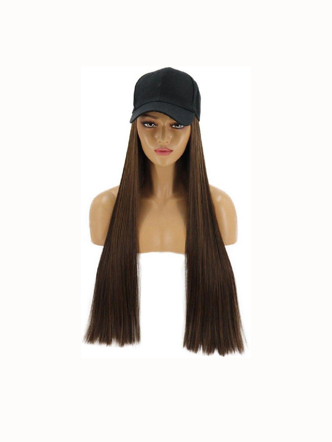 

HAVEREAM Clip In Straight Locks Hair Extension - Brown - 24 Inch