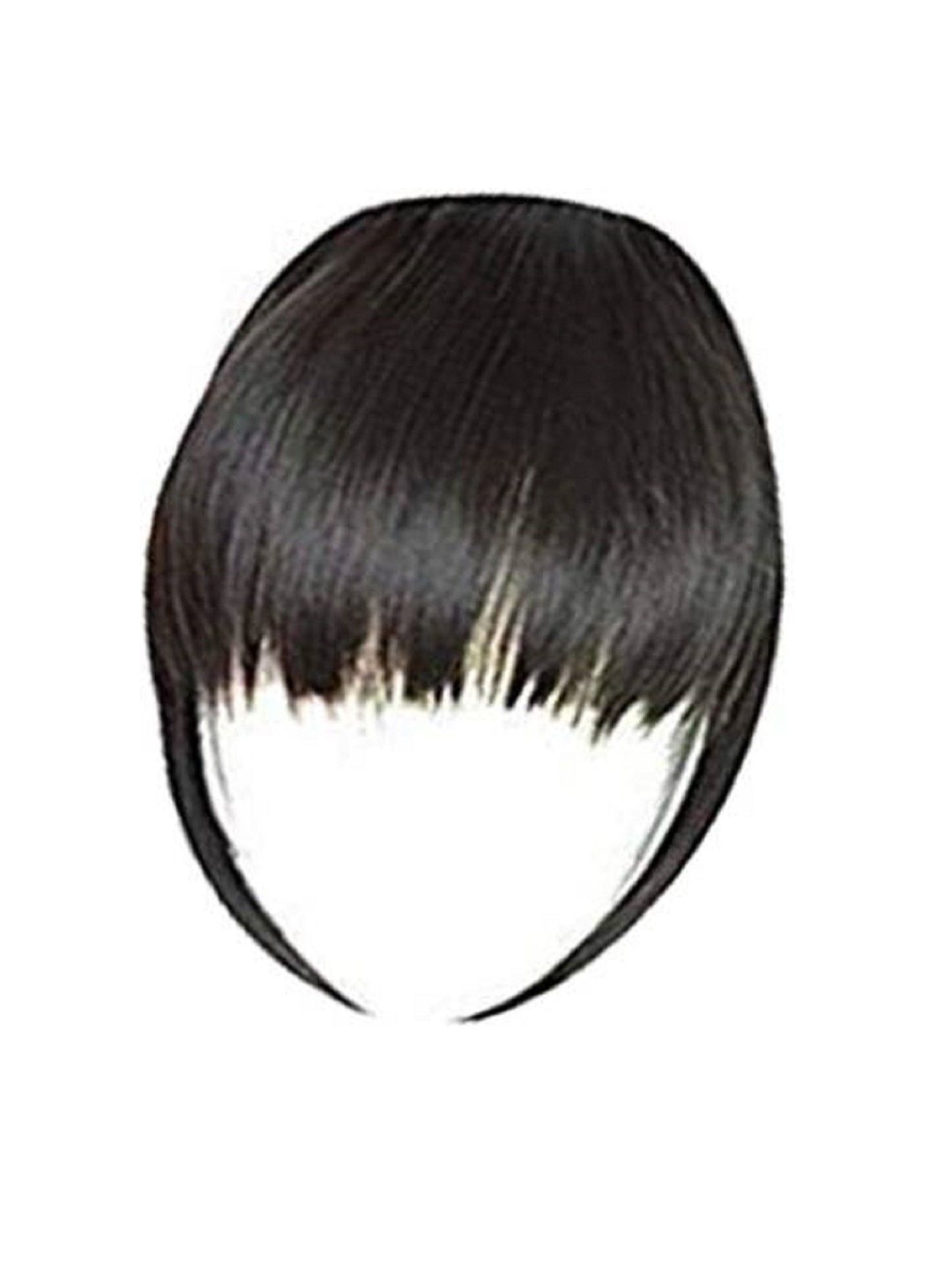 

ABRISH Clip In Scalp Topper Straight Fringe Hair Extension - Black - 8 Inch