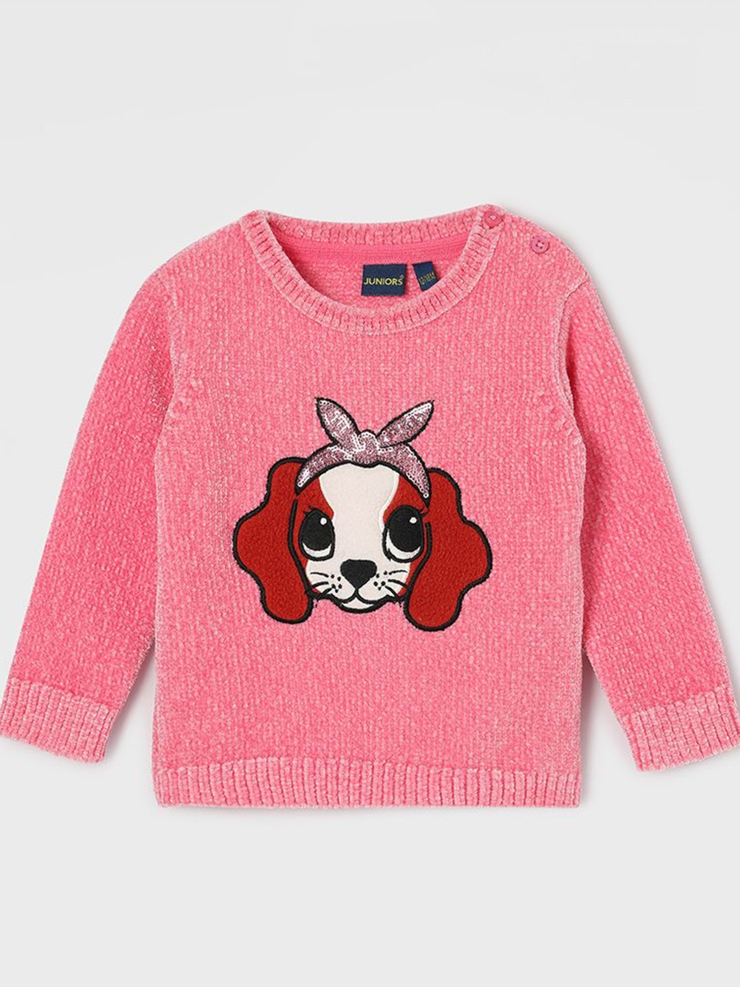 

Juniors by Lifestyle Girls Embroidered Pullover, Pink