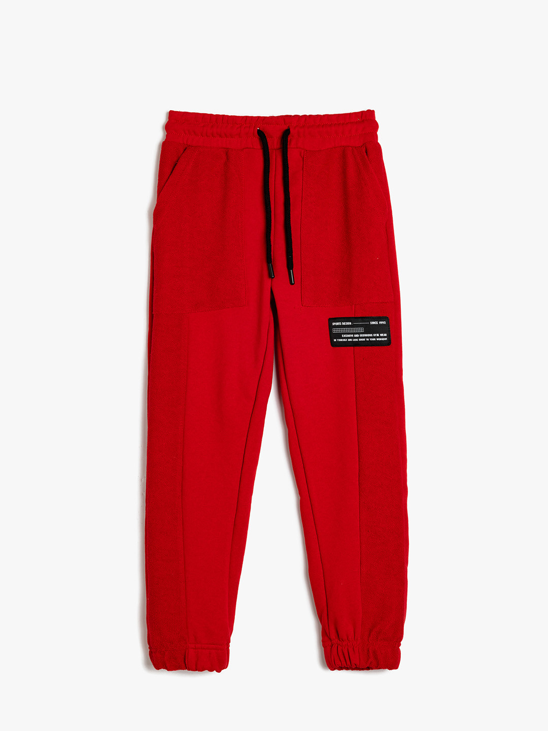 

Koton Boys Solid Mid-Rise Joggers, Red