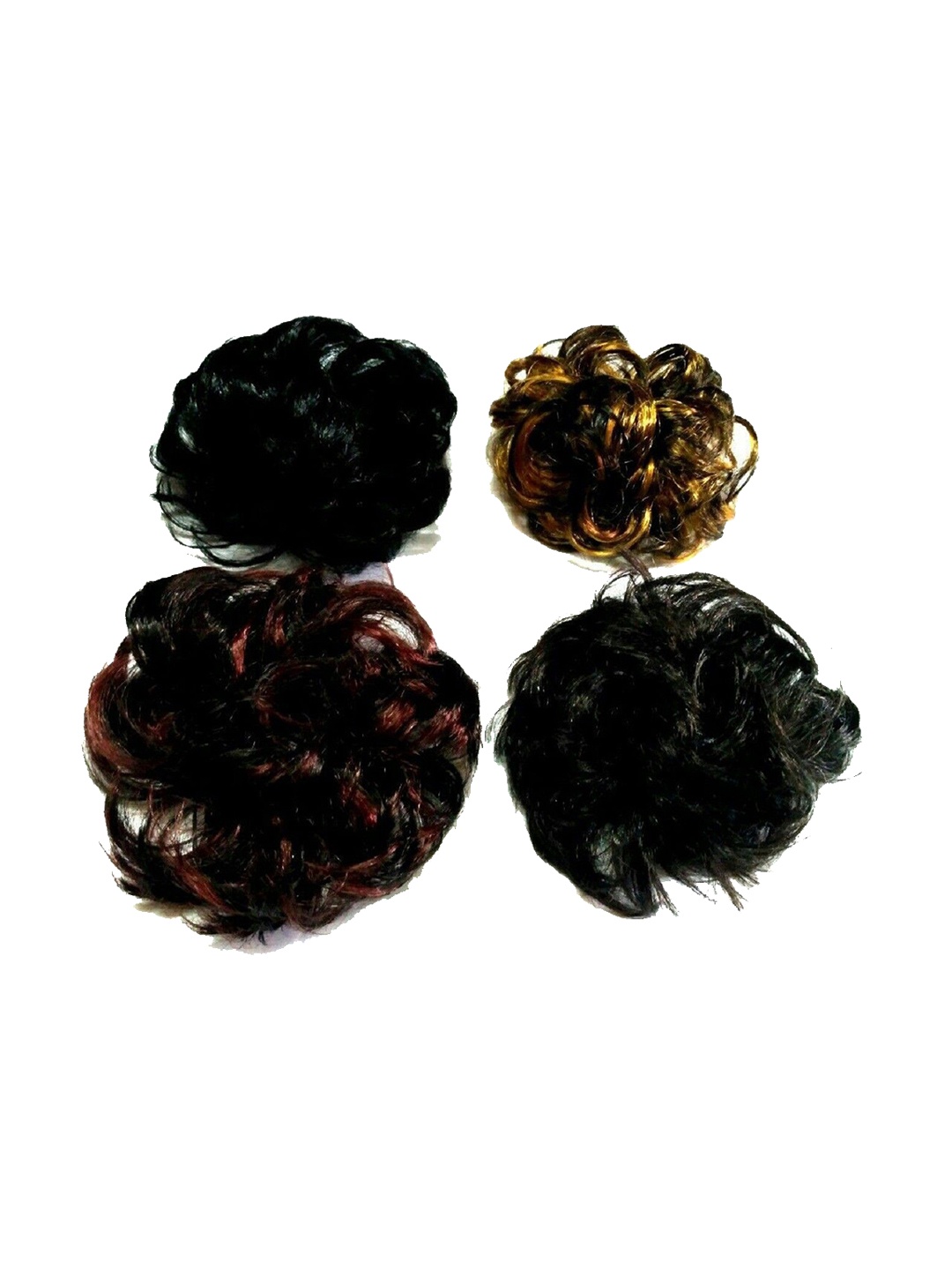 

HAVEREAM Set Of 4 Halo Bun Curly Hair Extension - Black