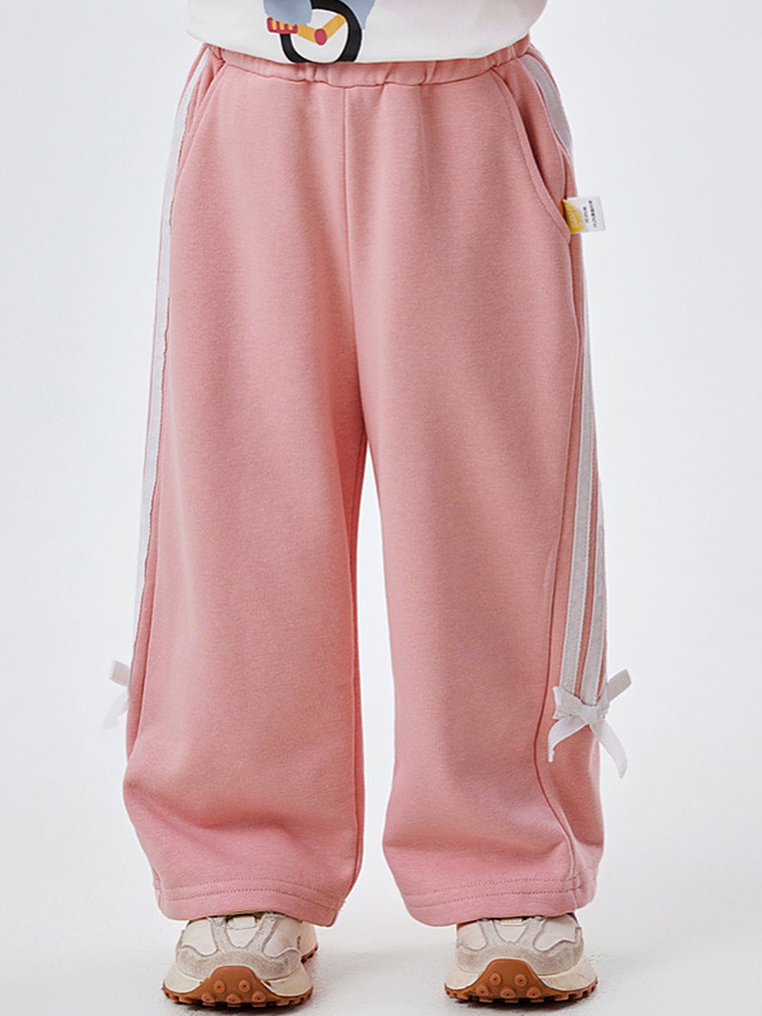 

LULU & SKY Girls Loose Fit Trousers, Pink