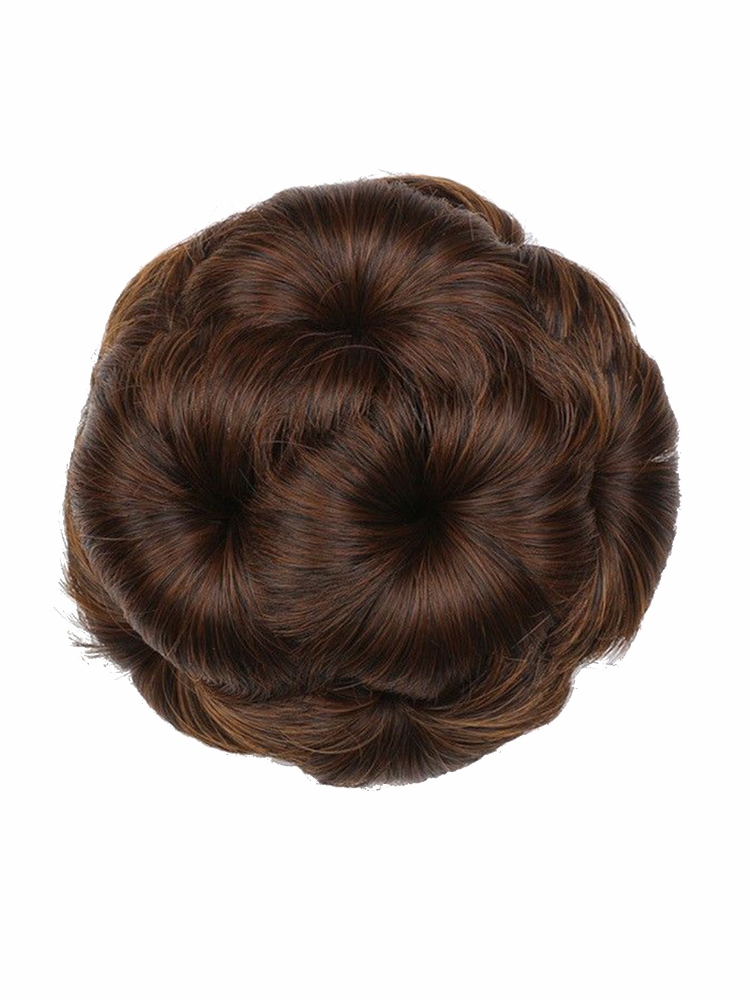 

HAVEREAM Clip-In Waterproof Straight Highlight Bun Hair Extension - Brown - 14 Inch