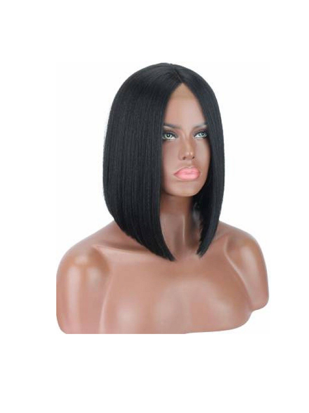 

HAVEREAM Clip-In Straight Toupee Hair Extension - Black - 3 Inch