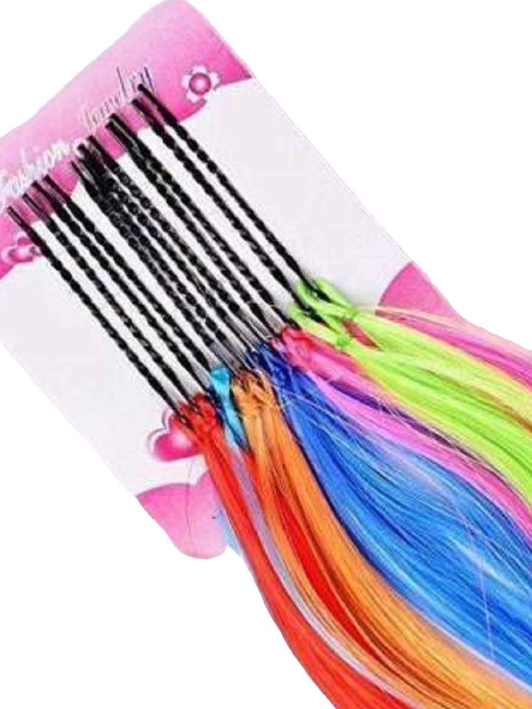 

HAVEREAM Clip-In Straight Coloured Strand Hair Extension - Pink - 24 Inch