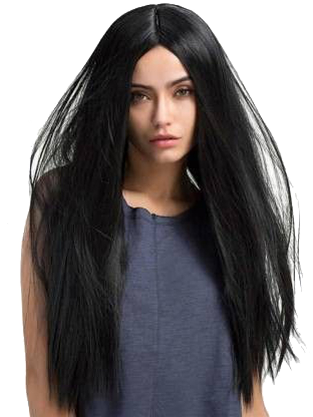 

HAVEREAM Clip-In Straight Toupee Hair Extension - Black - 9 Inch
