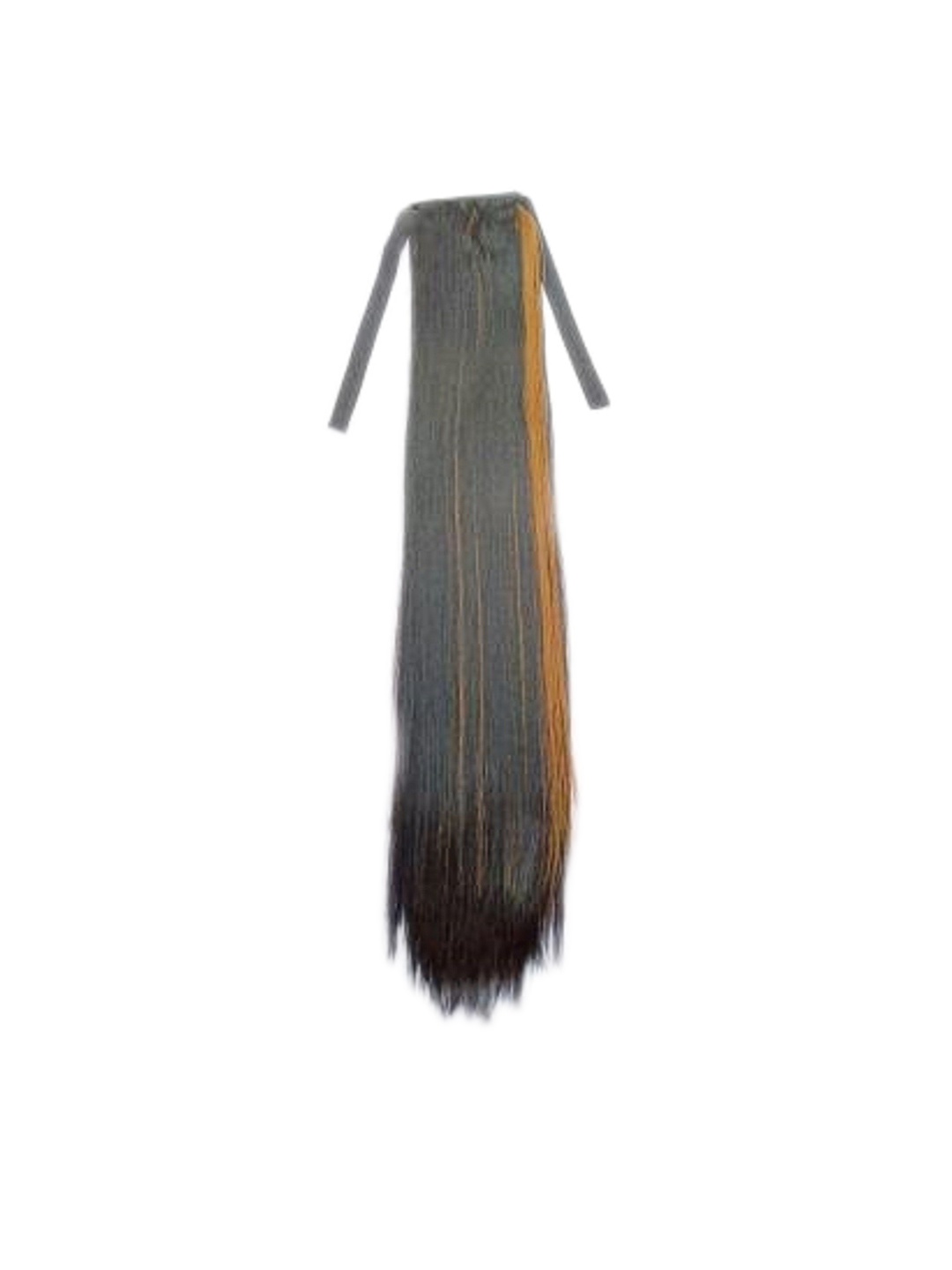 

HAVEREAM Tape In Ponytail Highlight Straight Hair Extension - Highlight - 24 Inch, Black