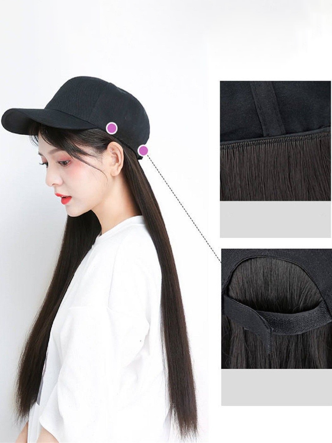 

HAVEREAM Halo Straight Locks Hair Extension - Black - 24 Inch
