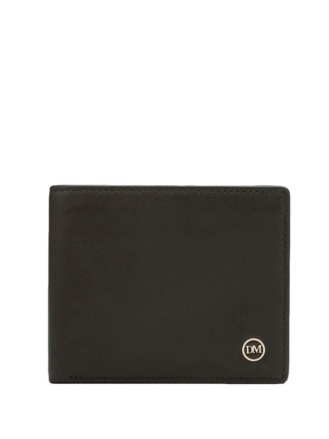 

Da Milano Men Leather Two Fold Wallet, Black