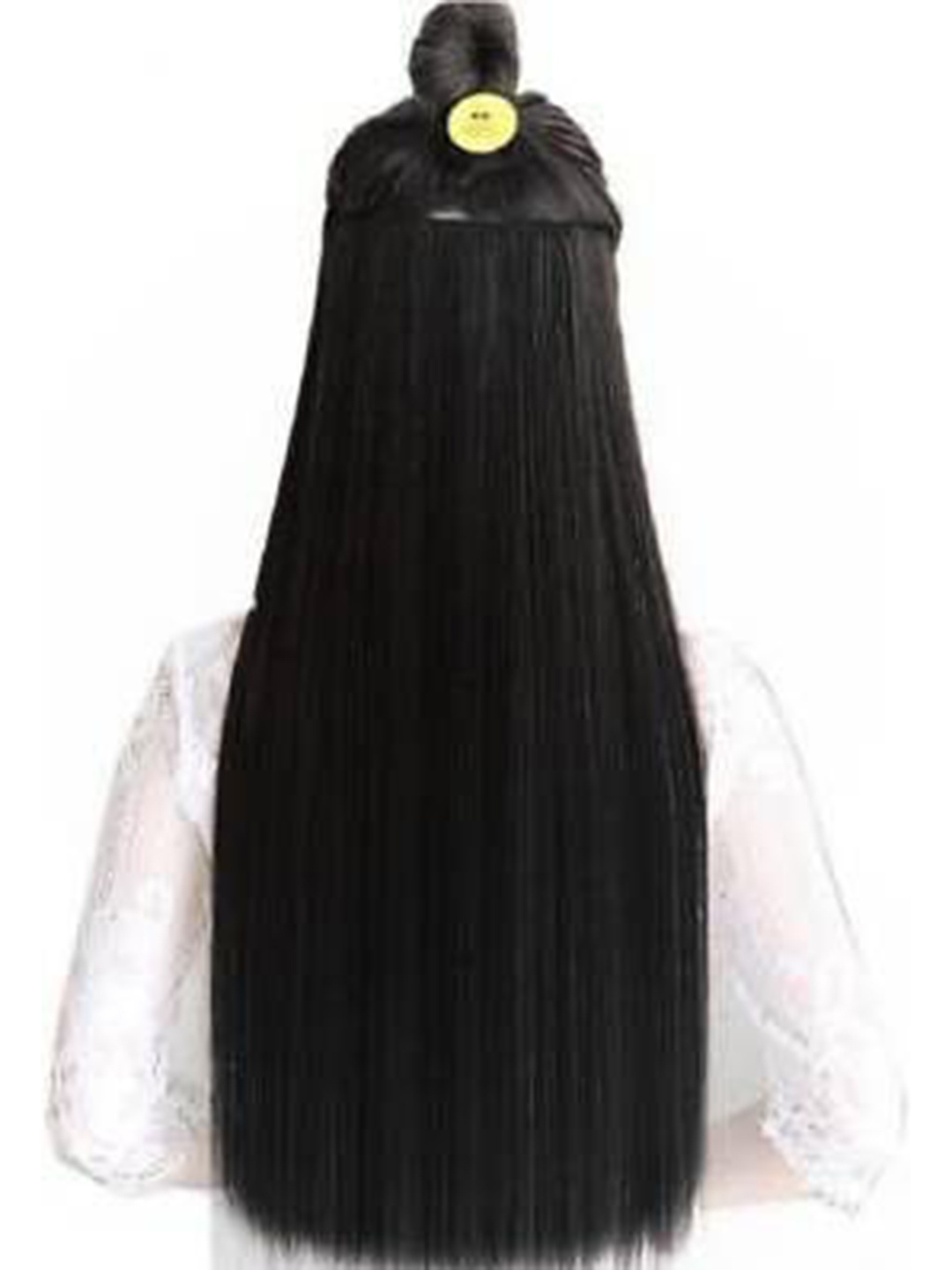 

ABRISH Clip In Locks Straight Hair Extension - Black - 24 Inch