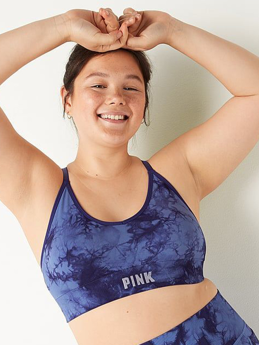 

Victoria's Secret Women Workout Abstract Printed Full Coverage Lightly Padded Bra, Blue
