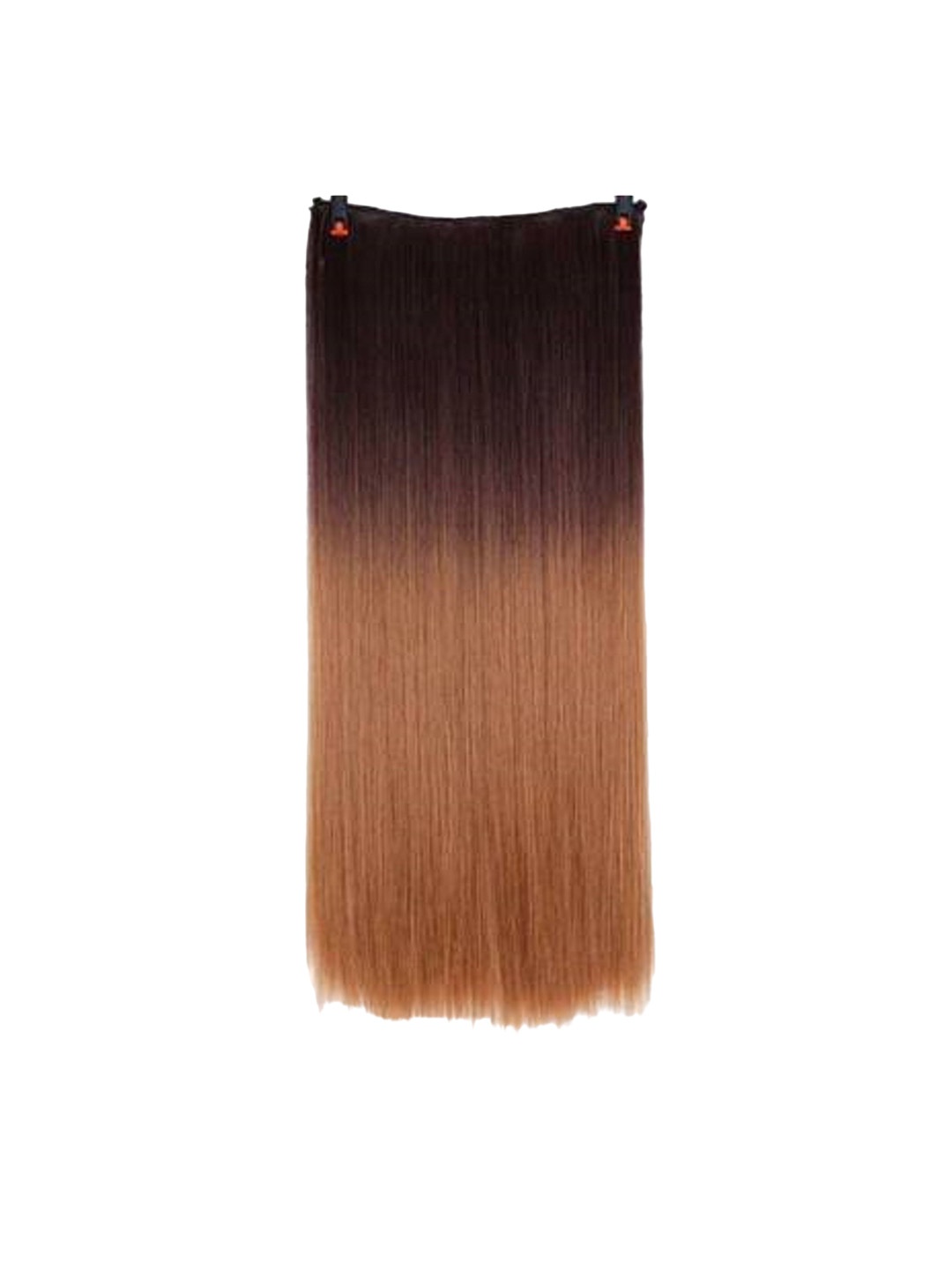 

HAVEREAM Clip In Locks Straight Hair Extension - Brown - 24 Inch, Black