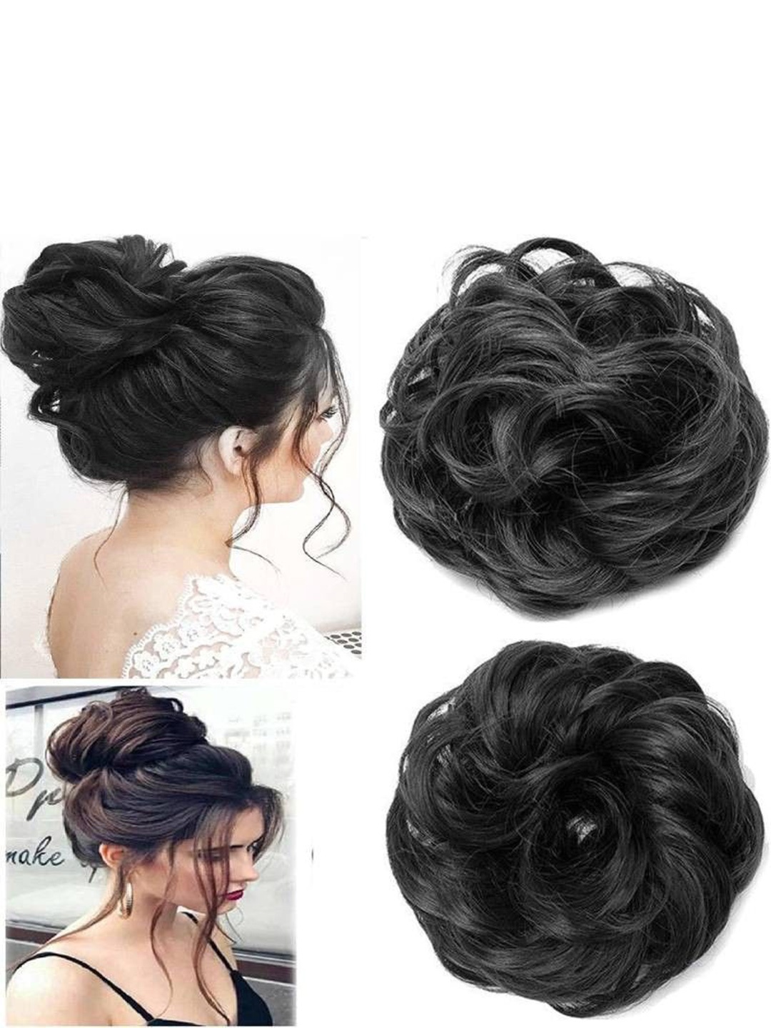 

SHENY Halo Bun Curly Hair Extension - Black