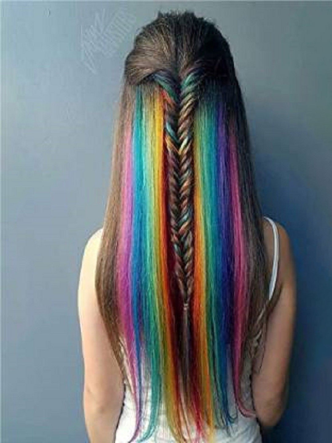 

HAVEREAM Set Of 10 Clip-In Straight Coloured Strand Hair Extension - Multicolor - 24 Inch, Multi