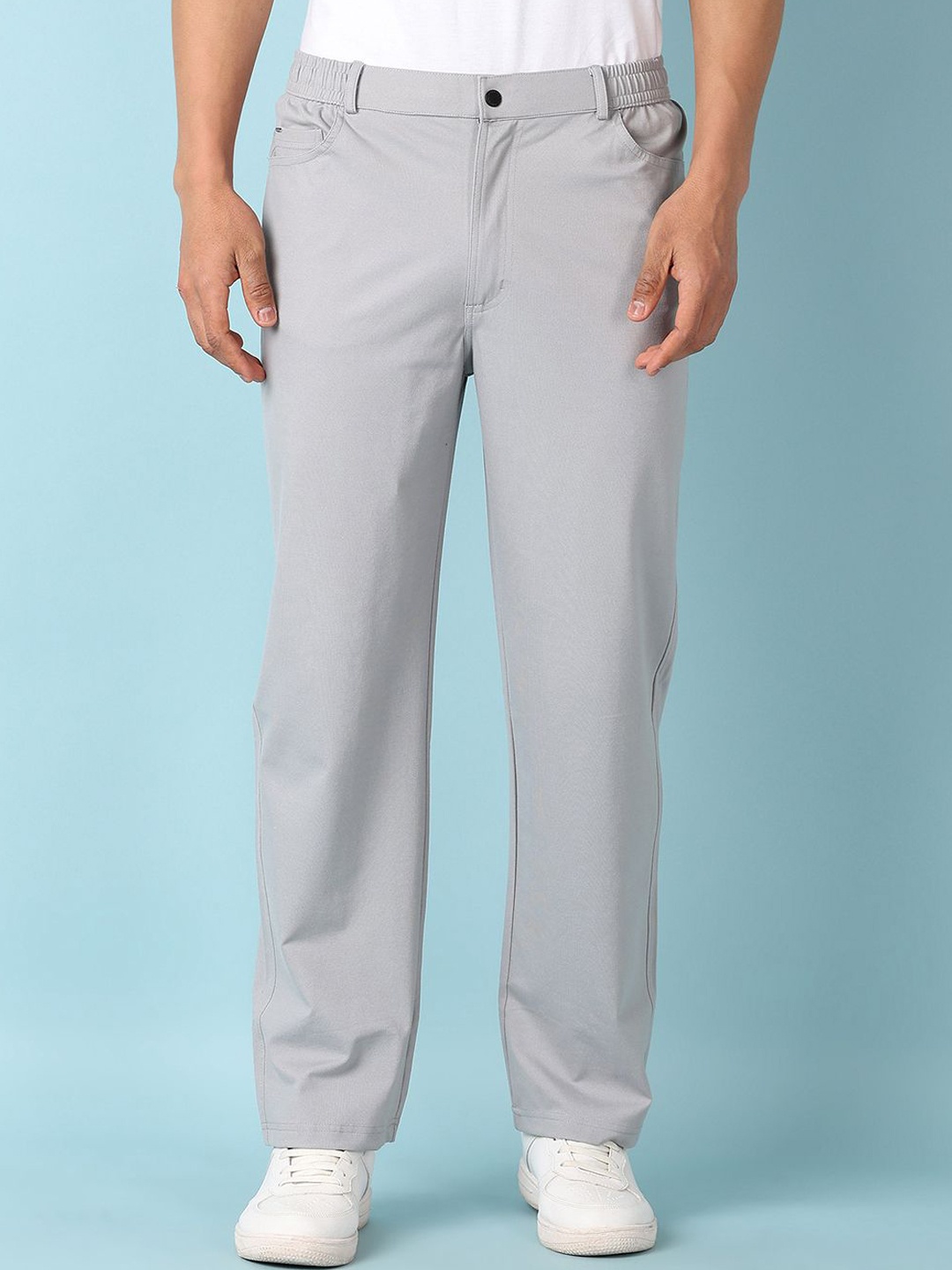 

V-Mart Men Chinos Trousers, Grey