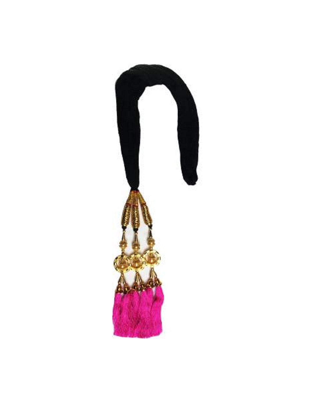 

HAVEREAM Embellished Punjabi Parranda Tassel Accessory, Pink