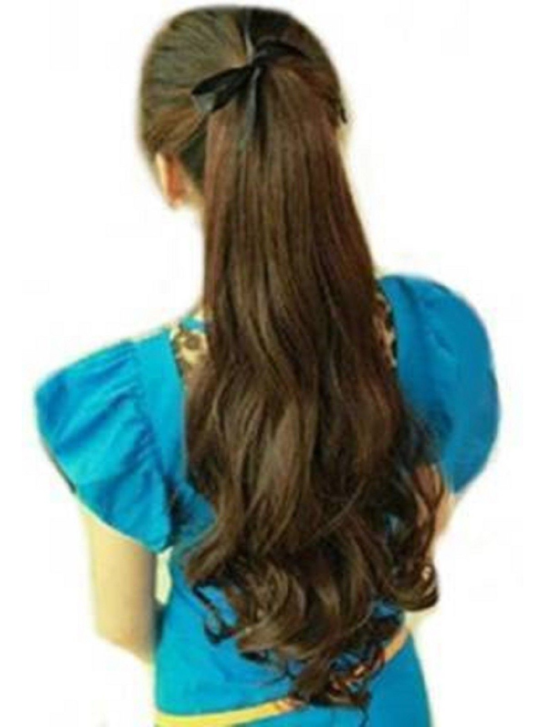 

HAVEREAM Halo Ponytail Wavy Hair Extension - Brown - 24 inch