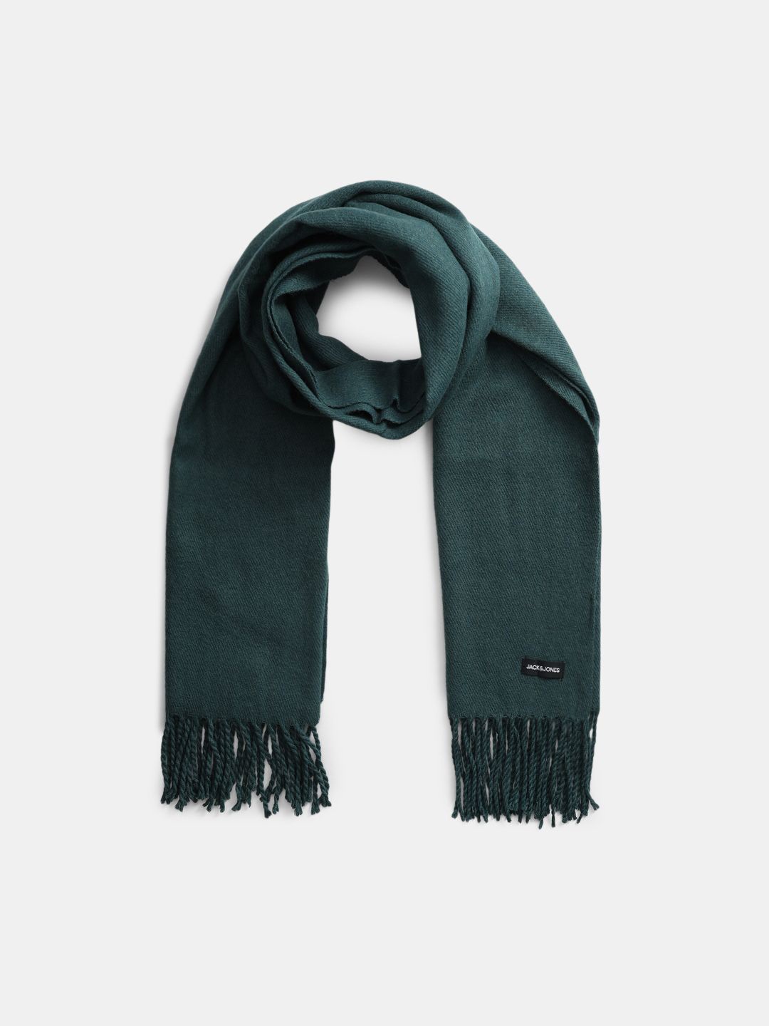 

Jack & Jones Men Tasselled Scarf, Green