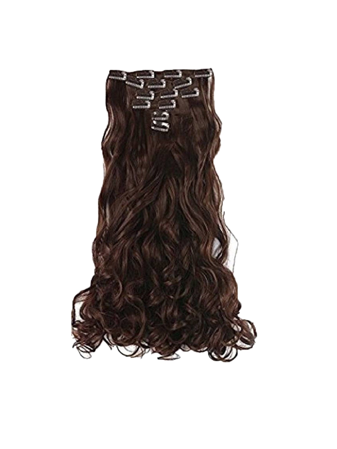 

HAVEREAM Clip-In Waterproof Curly Locks Hair Extension - Brown - 24 Inch
