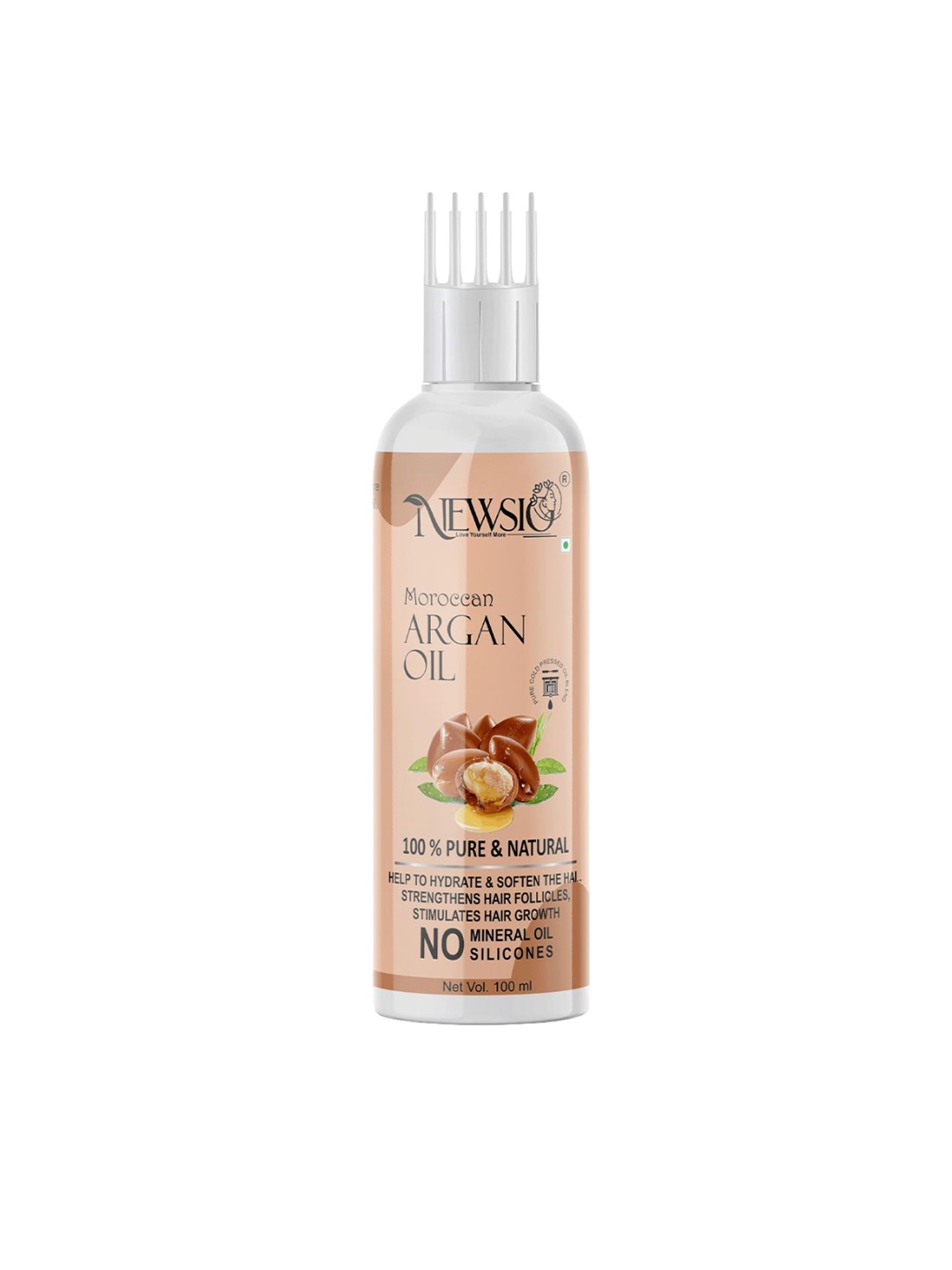 

Newsio 100% Pure & Natural Argan Oil - 100 ml, Peach