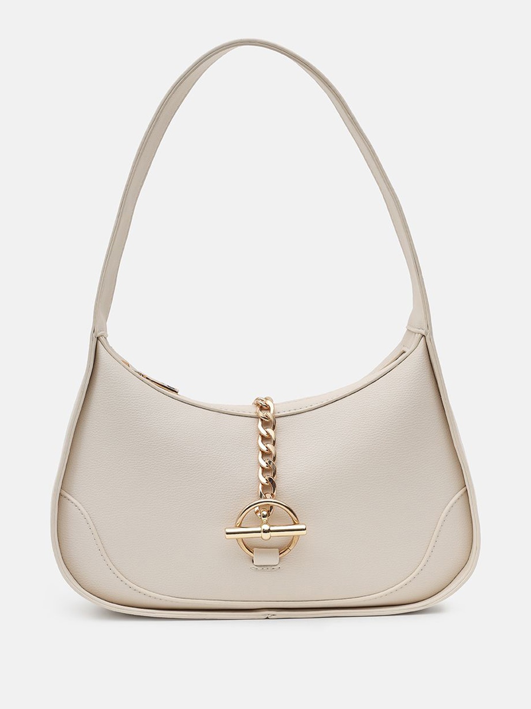 

Kazo Women Textured Shoulder Bag, Off white
