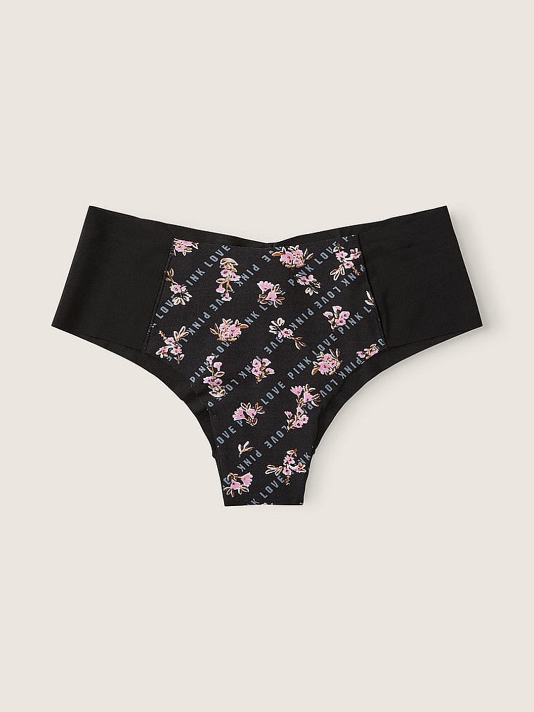 

Victoria's Secret Women Low-Rise Floral Printed Basic Briefs, Black