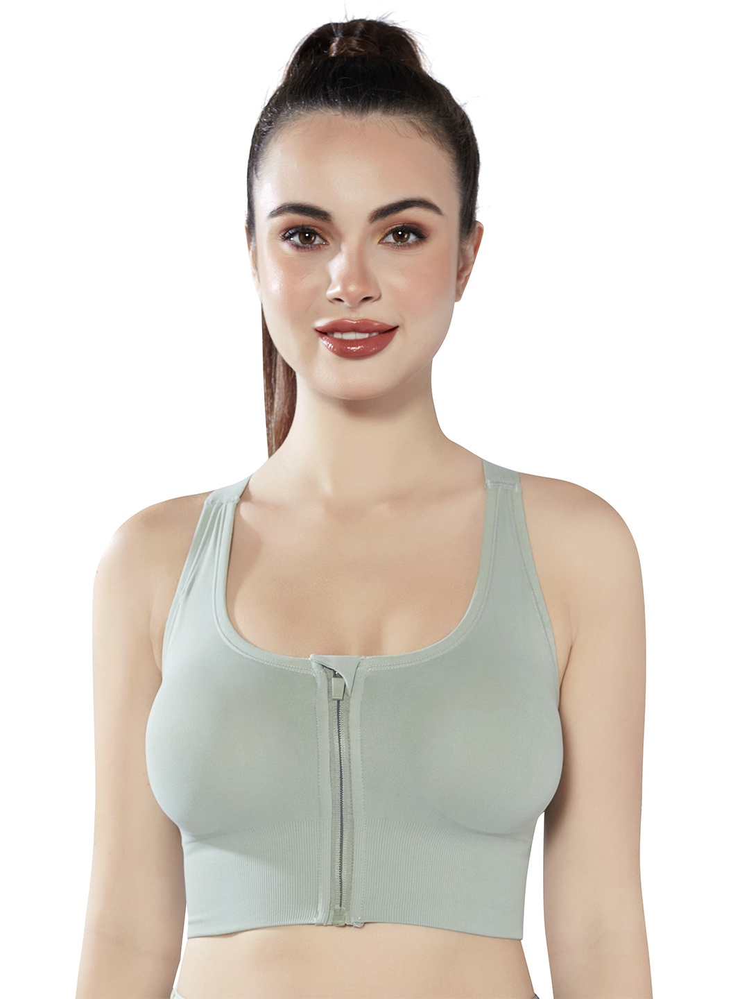 

PLUMBURY Women Full Coverage Lightly Padded Bra, Green