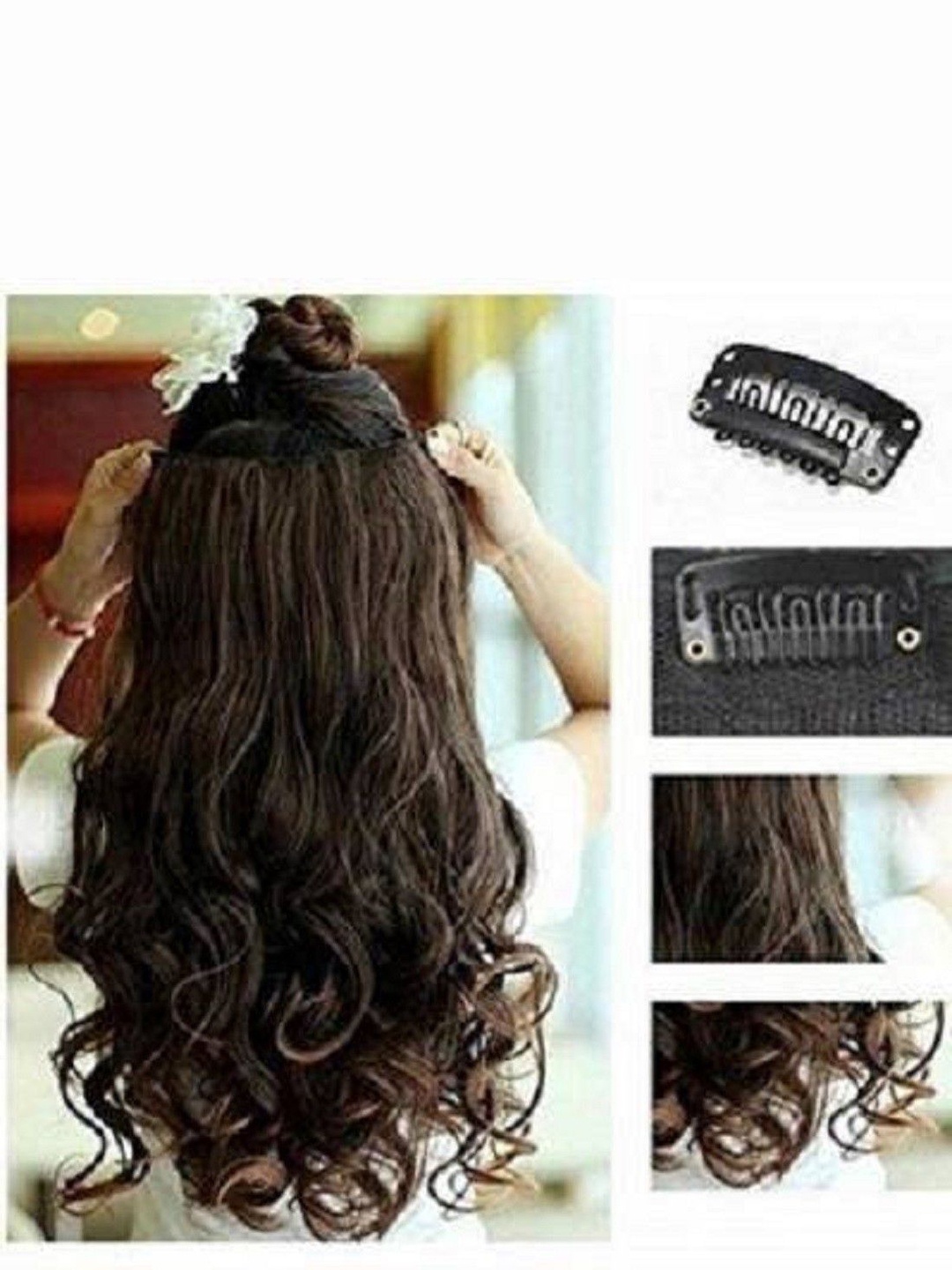 

HAVEREAM 5-Pcs Clip In Hair Extension- Natural Brown