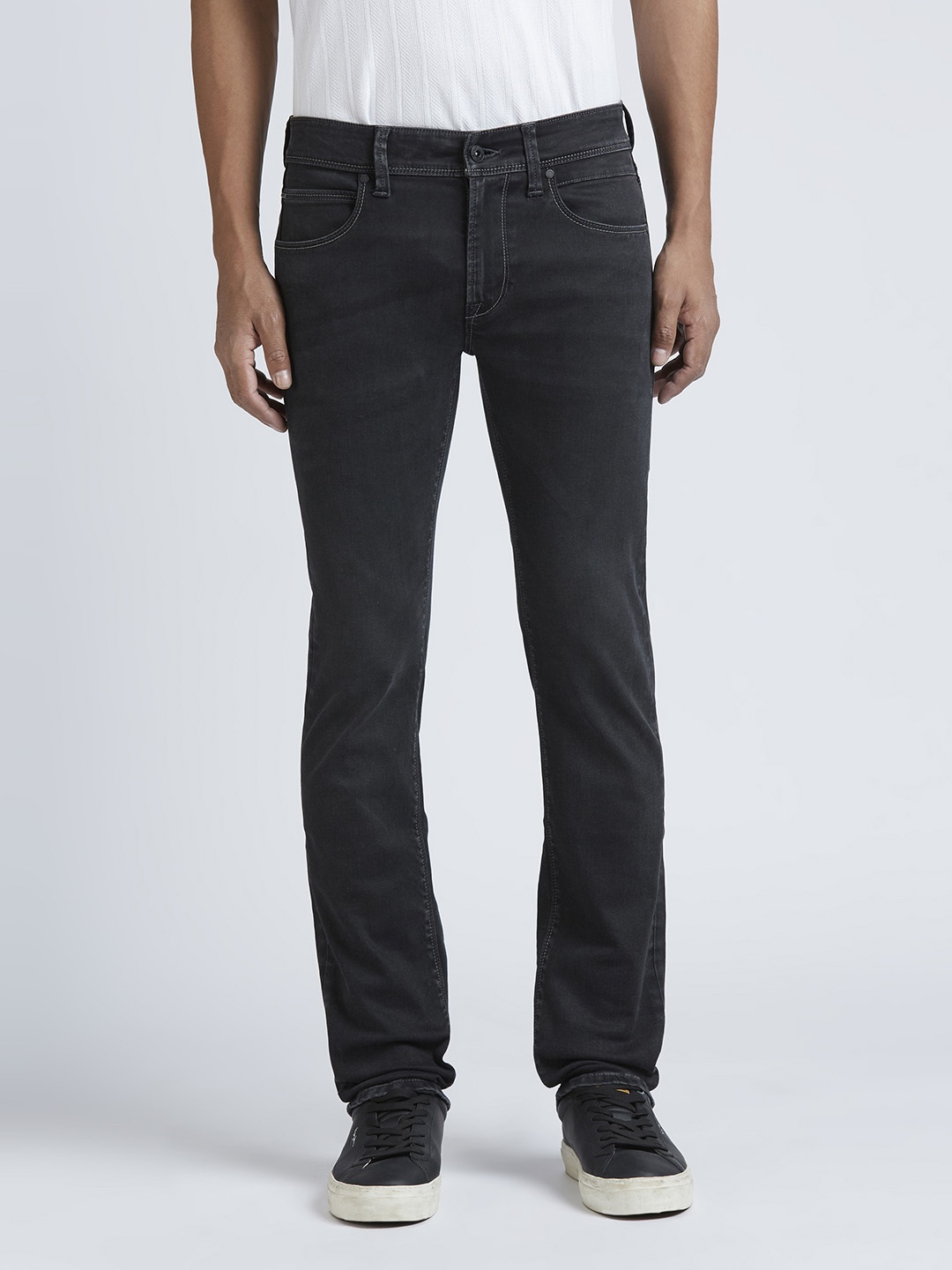 

Pepe Jeans Men Vapour Slim Fit Stretchable Jeans, Black