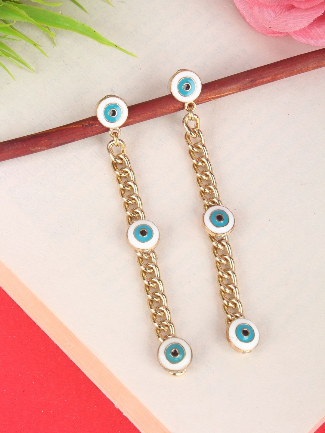 

KPOP Contemporary Drop Earrings, Gold