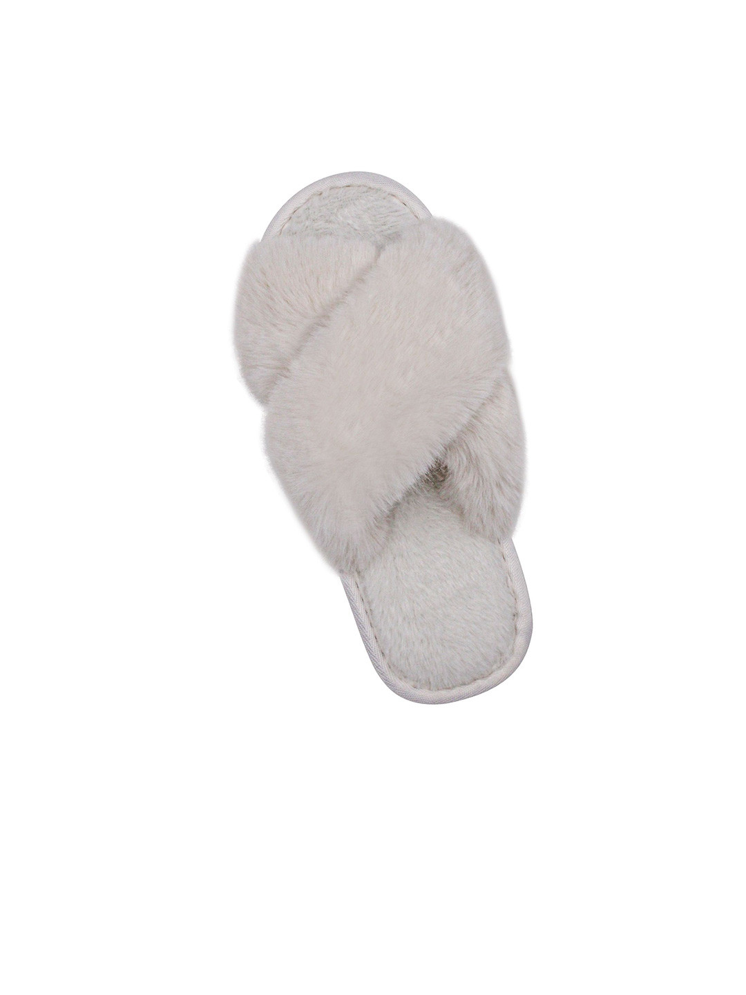 

JENNA Women Fur Room Slippers, Off white