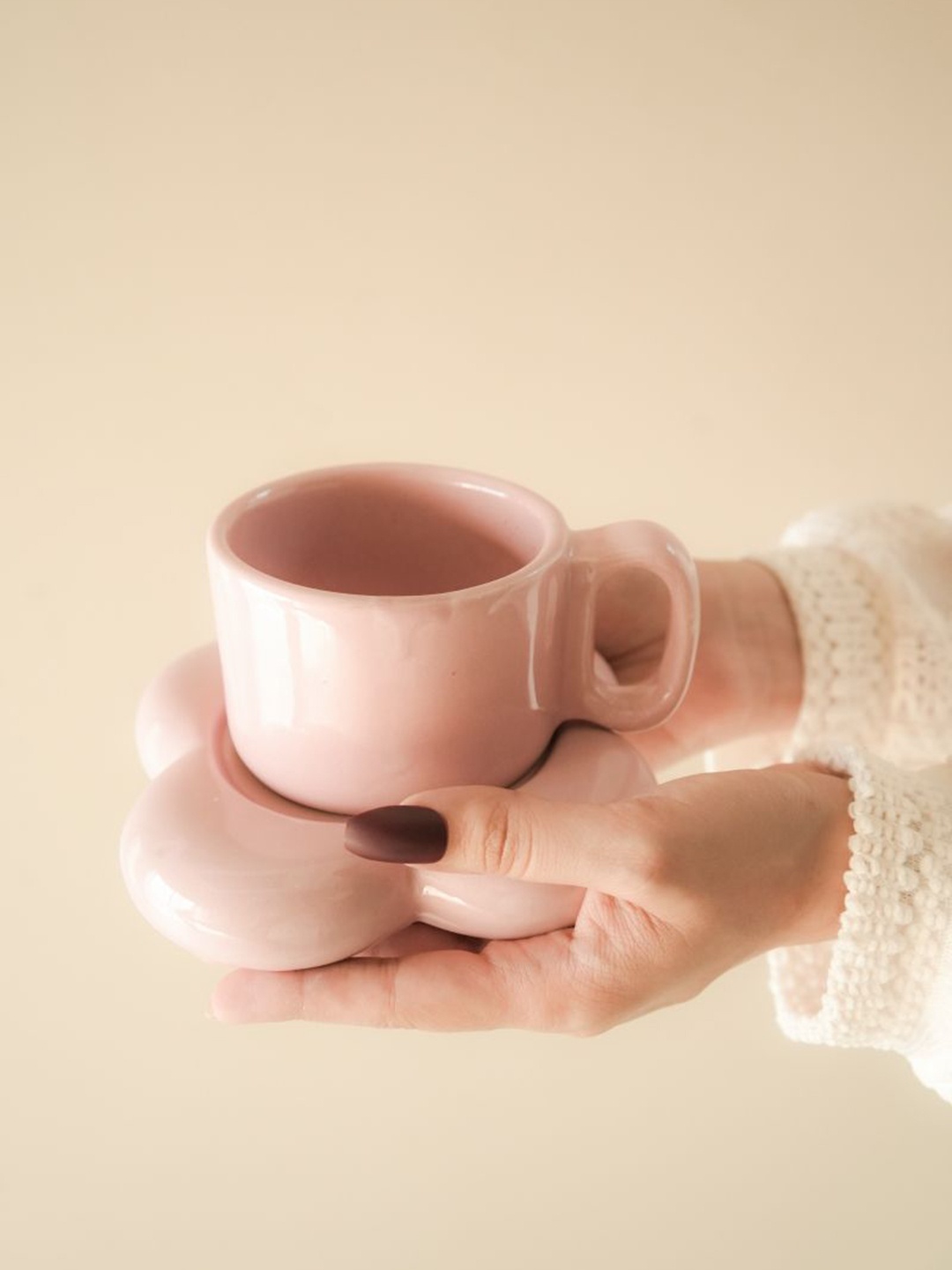 

ArteCasa Espresso Pink Ceramic Glossy Tea Set