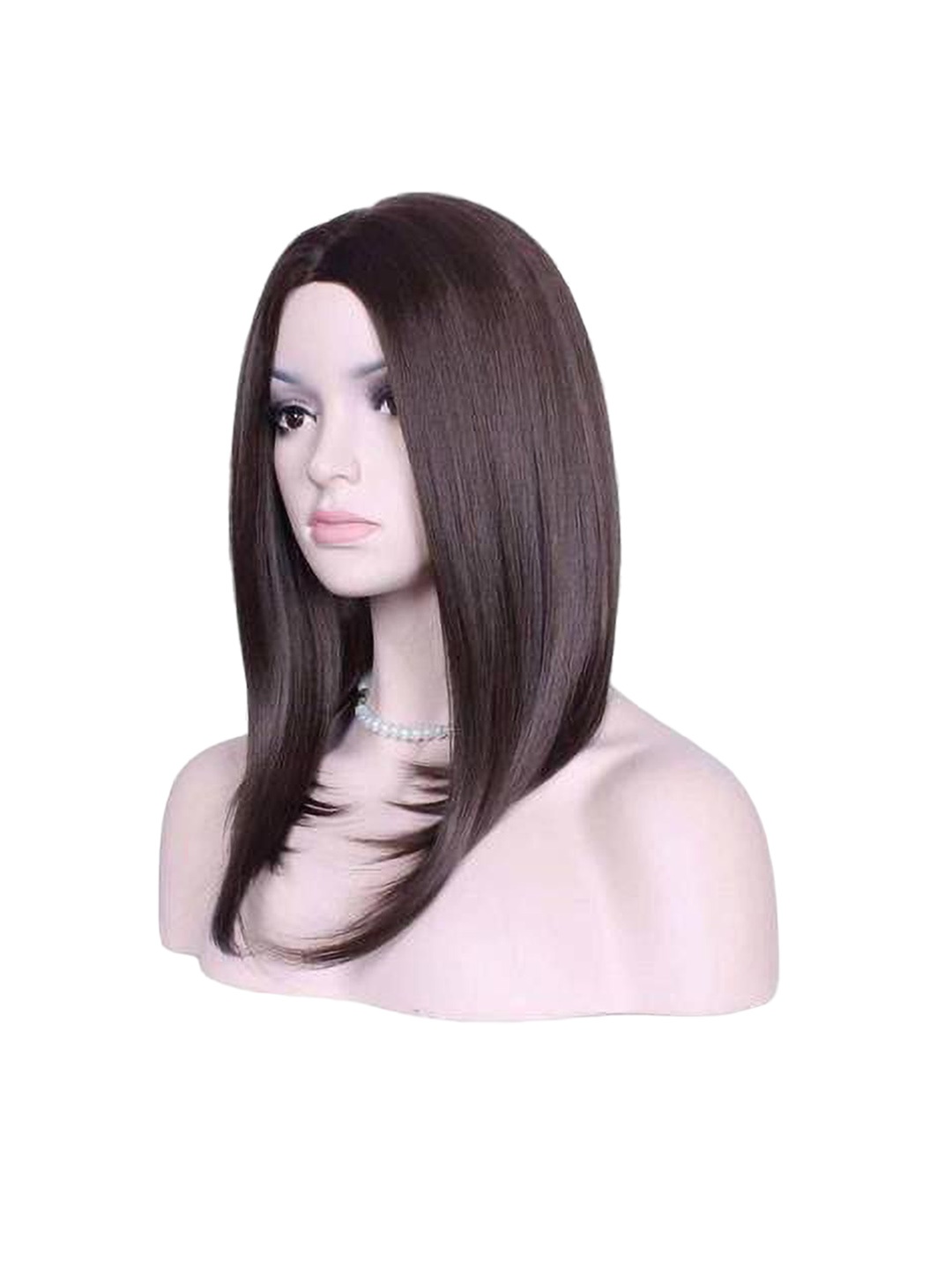 

HAVEREAM Clip In Straight Toupee Hair Extension- Brown - 9 Inch