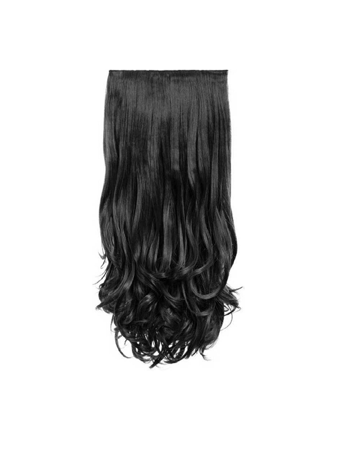 

ABRISH Clip In Locks Wavy Hair Extension - Natural Black - 24 Inch