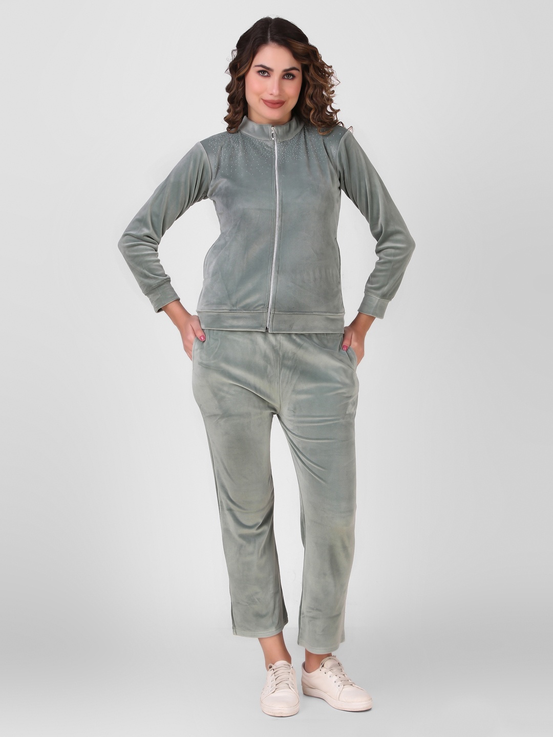 

FNOCKS Women Winter Tracksuit, Grey