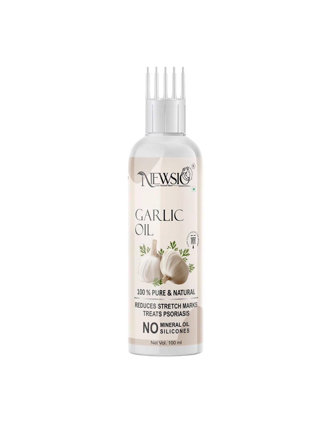 

Newsio 100% Pure & Natural Garlic Oil - 100 ml, Brown