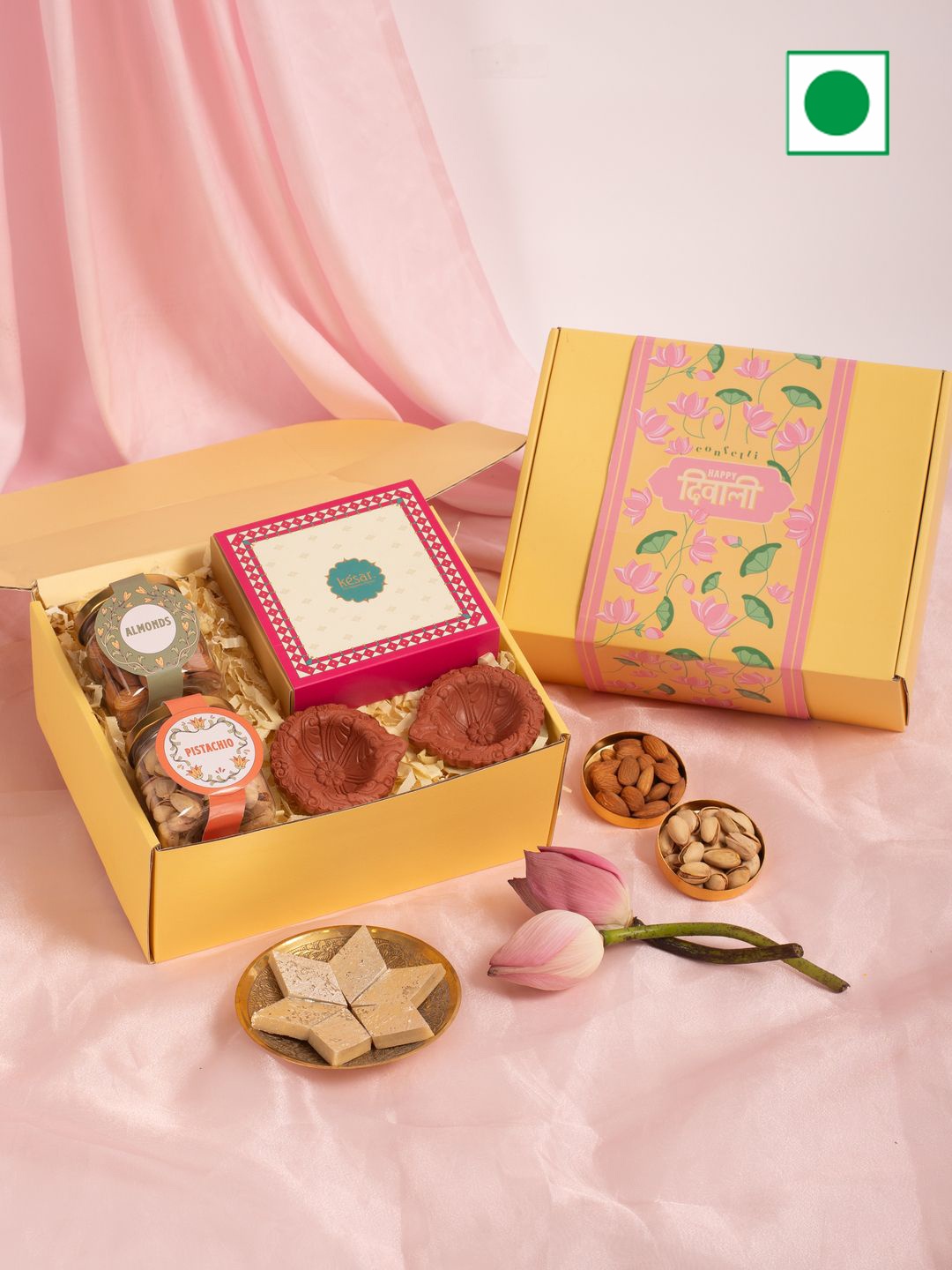 

Confetti Gifts Set Of 5 Assorted Dryfruits Gifts, Multi