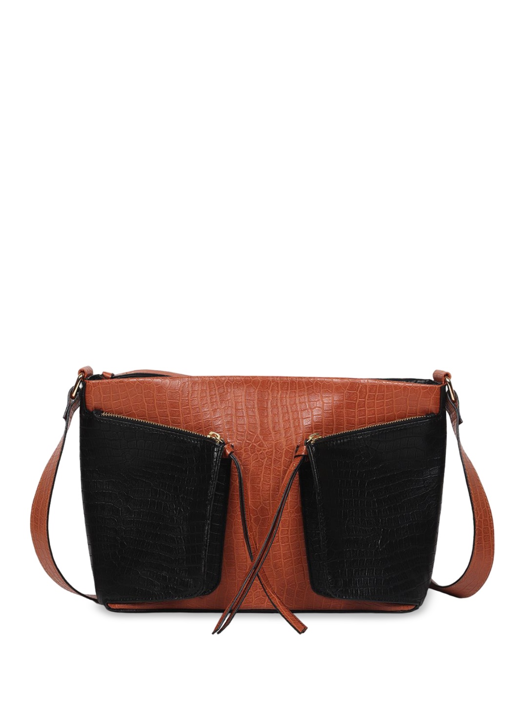 

White Lily PU Structured Handheld Bag, Tan