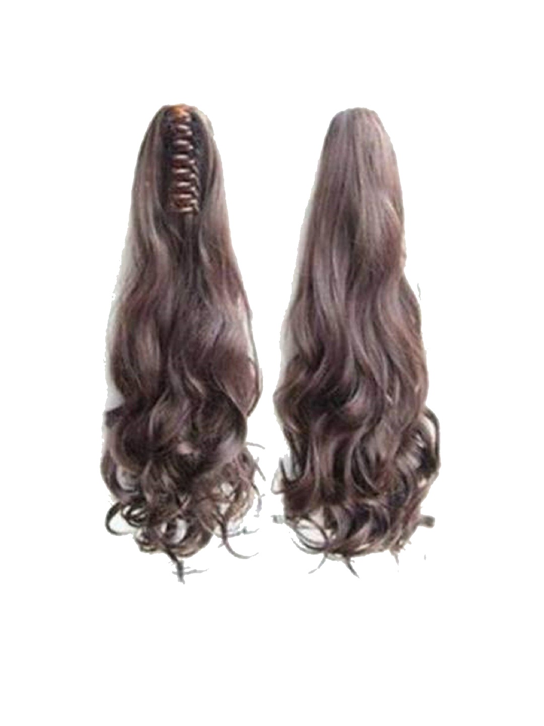 

HAVEREAM Clip In Ponytail Curly Hair Extension - Brown - 24 Inch