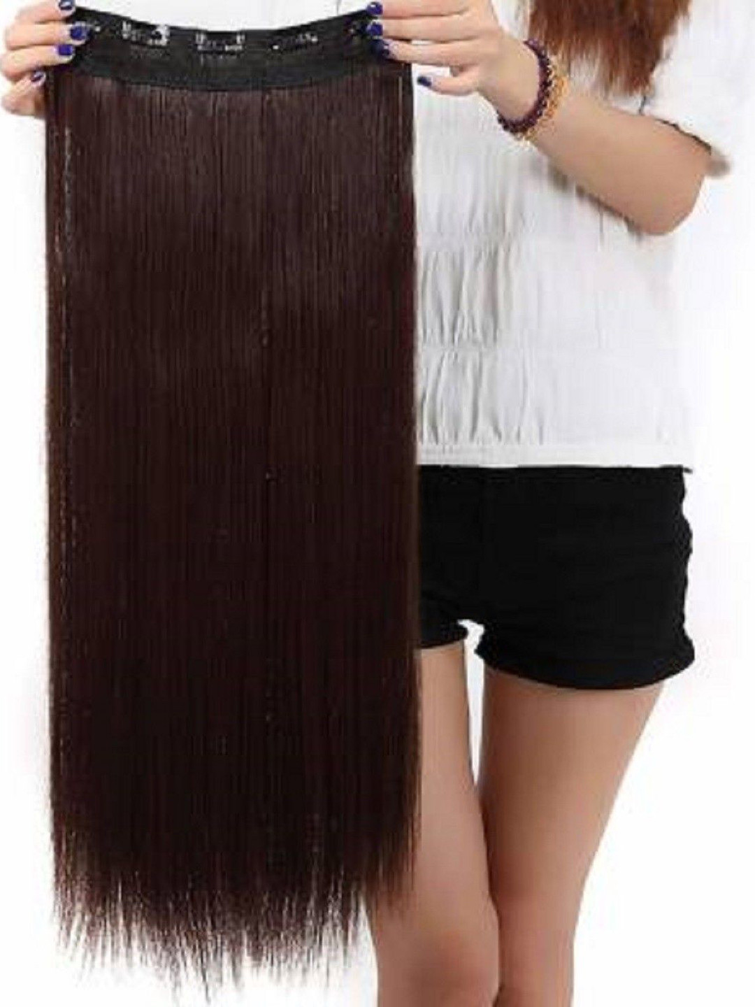 

SHENY Clip-In Ponytail Straight Hair Extension - Brown