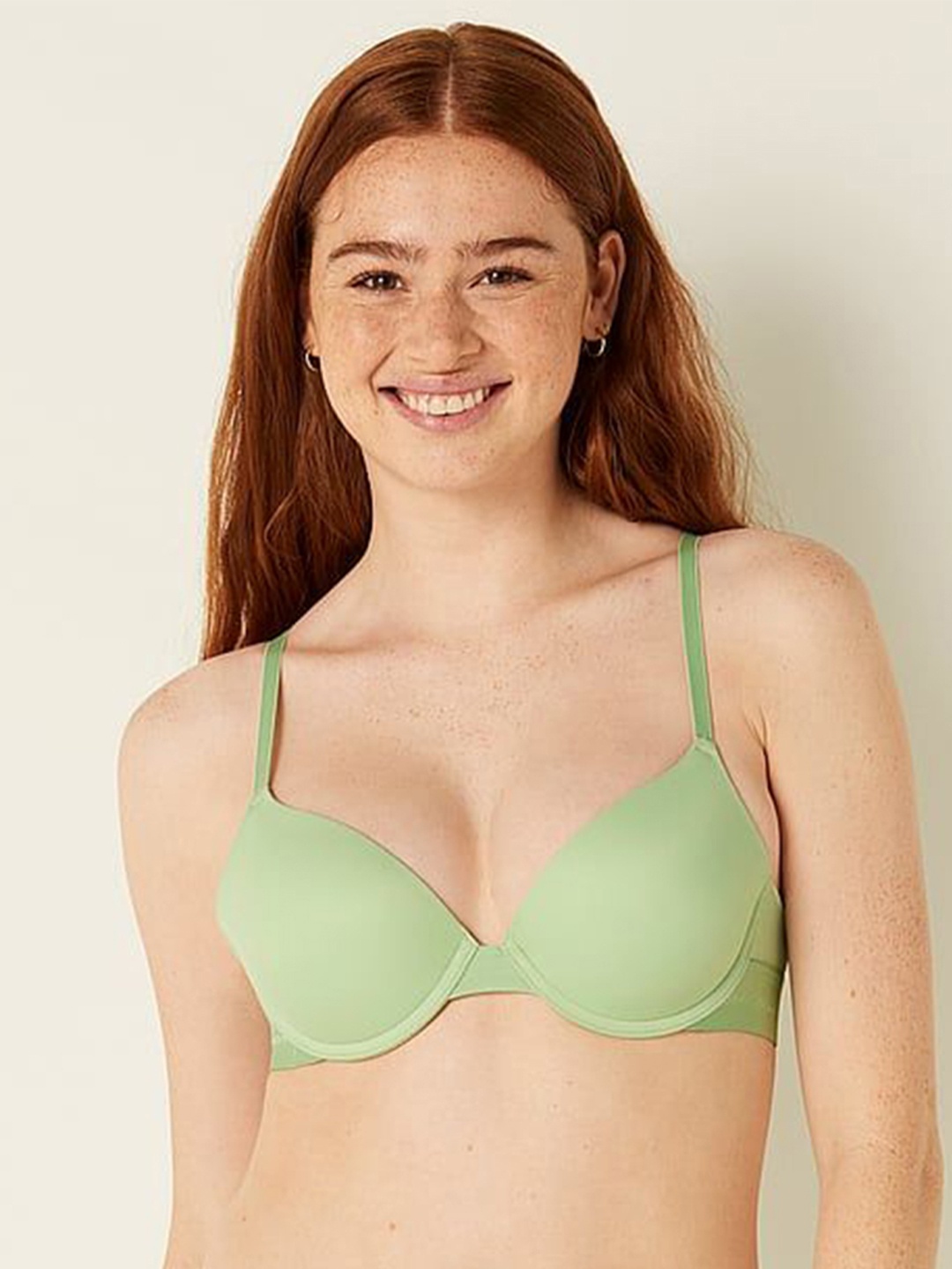 

Victoria's Secret Bra Medium Coverage Underwired Heavily Padded, Green