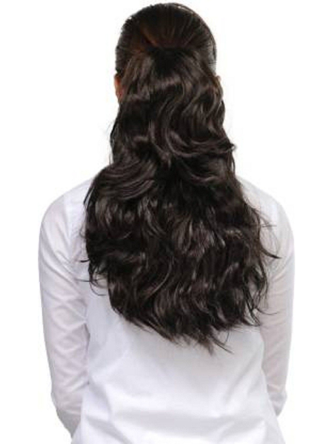 

ABRISH Clip-In Wavy Ponytail Hair Extension 22Inch - Black