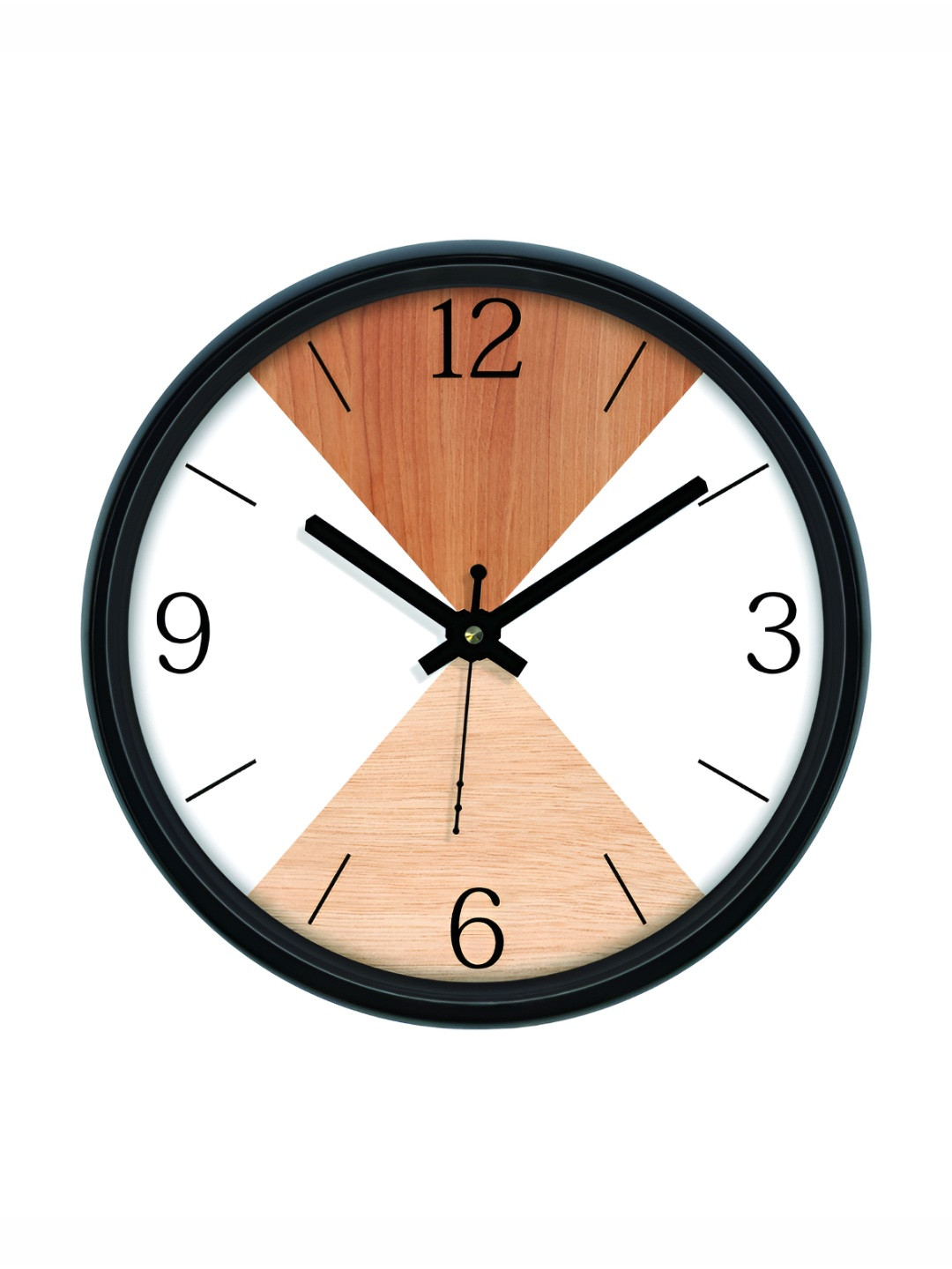 

RANDOM Printed Round Shaped Sweep Silent Movement Contemporary Wall Clock, White